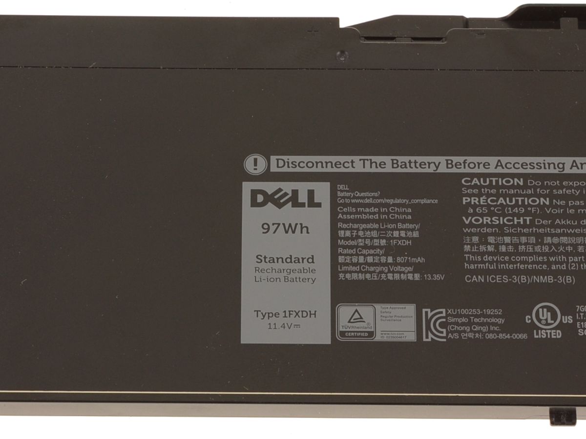 Original 1FXDH, 1WJT0, IFXDH Dell Latitude 5501, Precision 3541