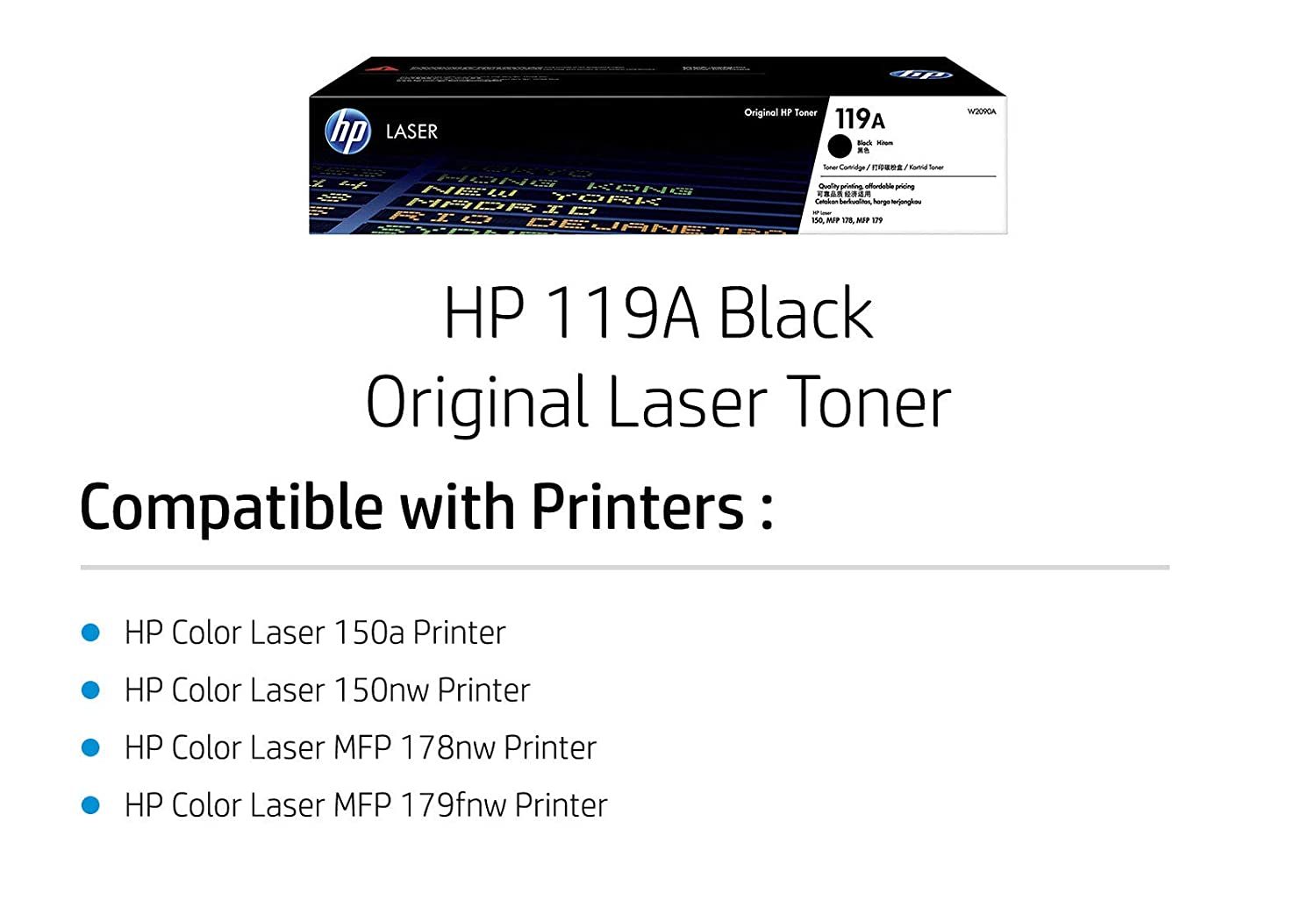 HP 119A Black Original Laser Toner Cartridge