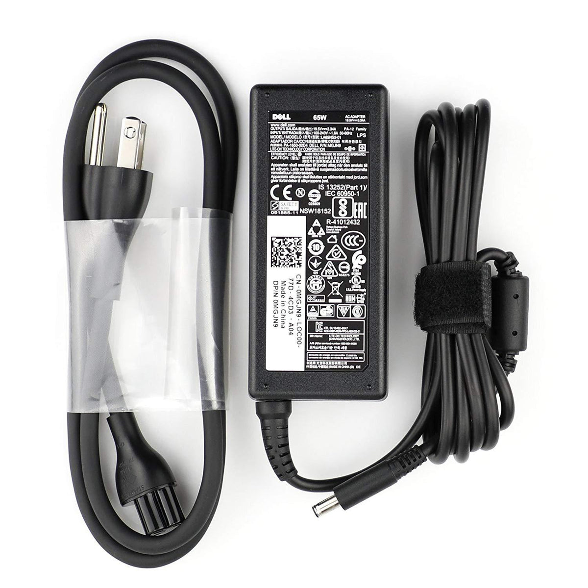 65W 19.5V 3.34A Dell Laptop Charger for G6J41, 0G6J41, MGJN9
