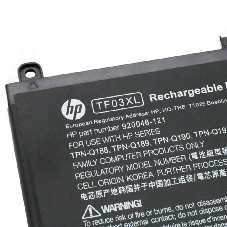 Original HP TF03XL,Pavilion Laptop Battery
