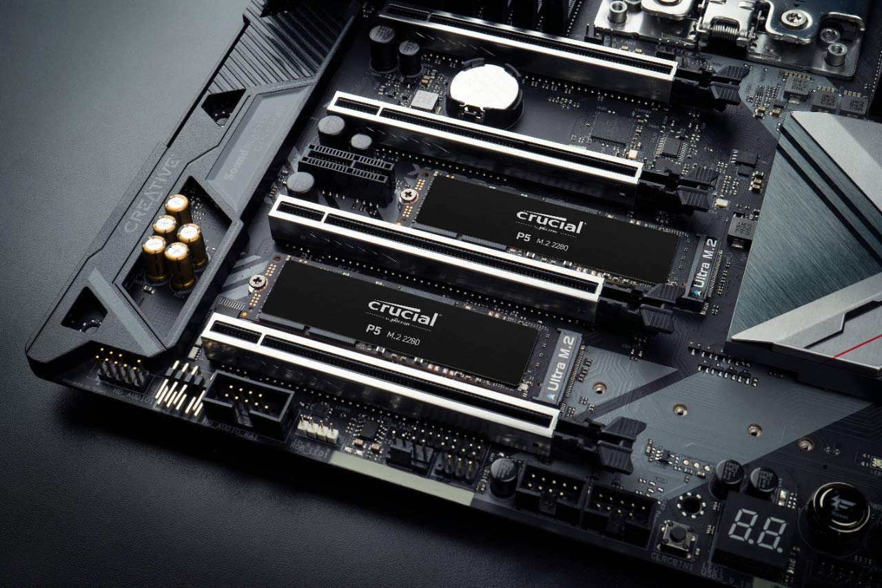 Crucial P5 250GB 3D NAND NVMe Internal SSD, up to 3400MB/s - CT250P5SSD8