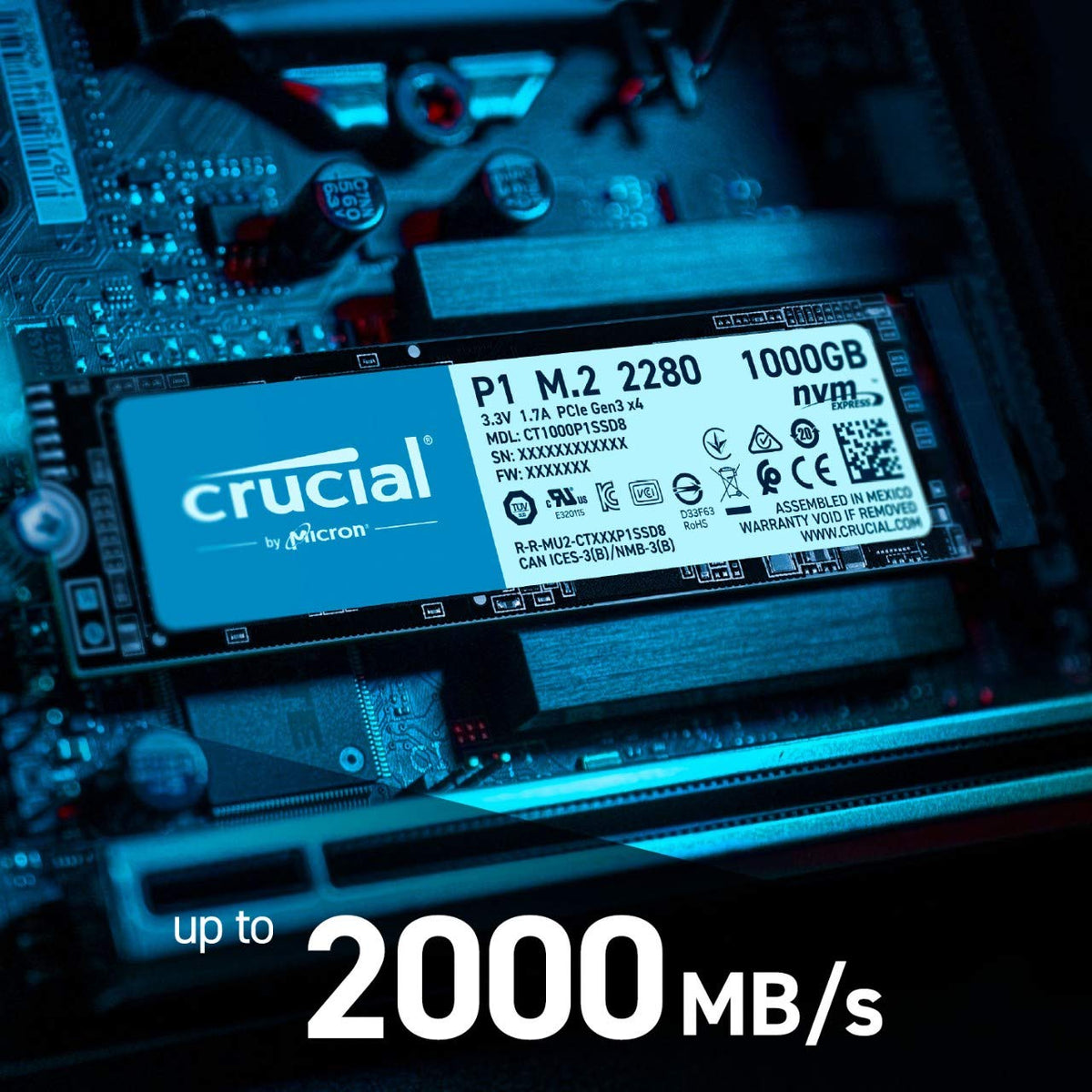 Nvme Pcie M Crucial P2 Nvme 1tb Crucial P1 500GB 3D NAND NVMe PCIe SSD  (CT500P1SSD8) – EBuy INDIA