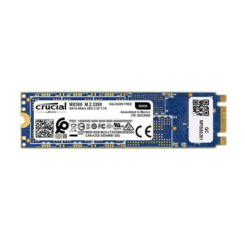 crucial mx500 m.2 2280 500gb sata iii 3d nand ssd ct500mx500ssd4