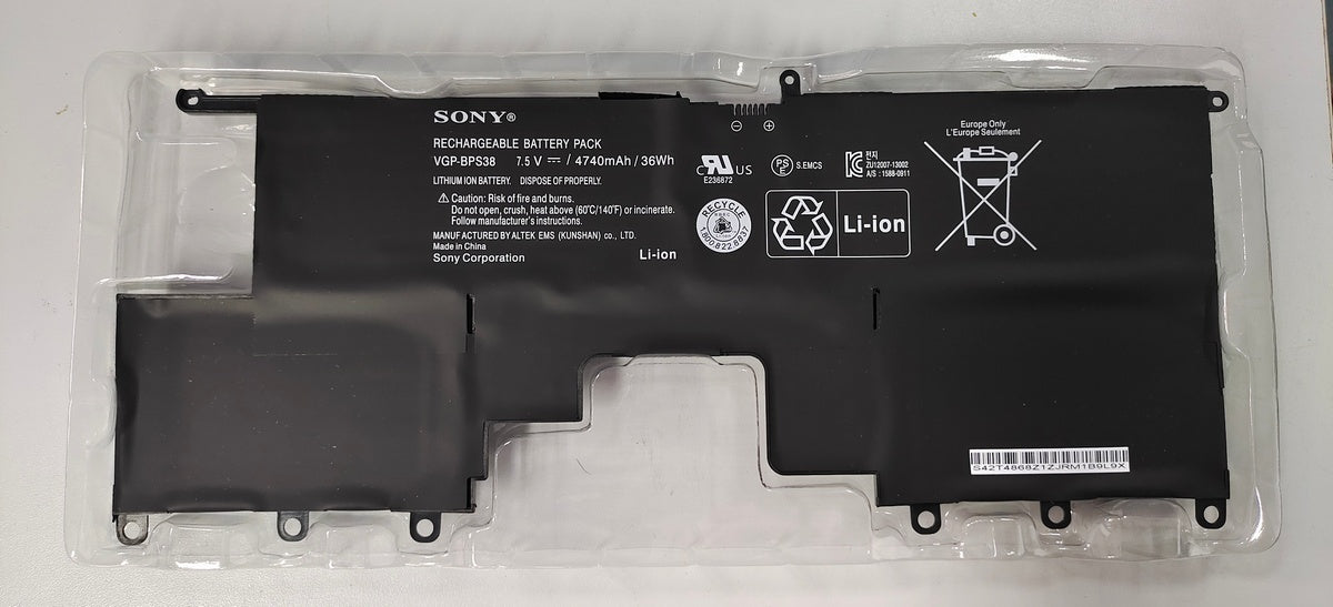 VGP-BPS38 Laptop Battery For SONY VAIO PRO11 PRO13 SVP1321BPXB SVP13216PG SVP132A1CM SVP11217SCS BPS38 7.5V 4740mAh New High-Quality Li-Ion Battery Compatible With Sony Pro13 - | PH