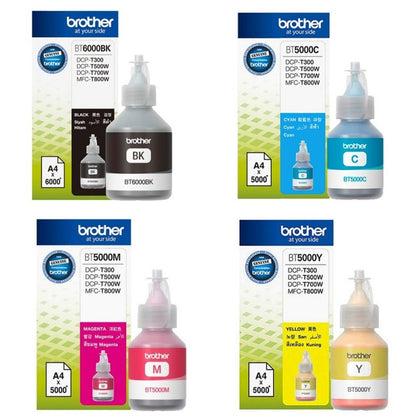 Brother Ink Bottle set for DCP-T310 T510W T710W MFC-T810W and T910W Ink Tank Printers