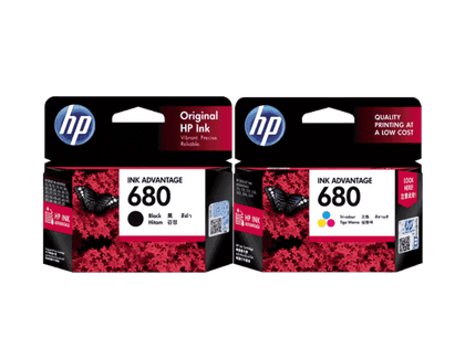 Genuine HP 680 Black & Color combo Ink Cartridge