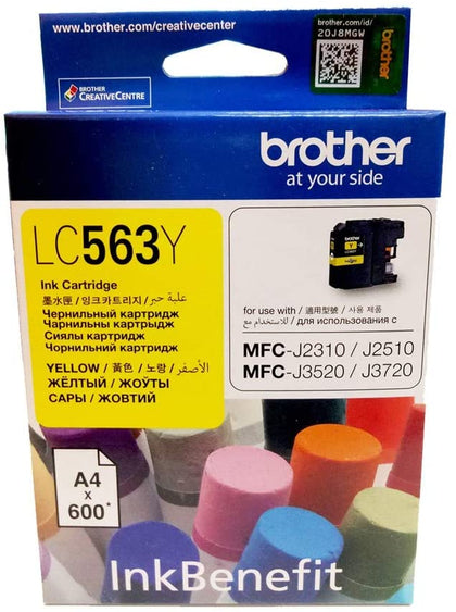 Brother LC563 Ink Cartridge 600-Pages Yellow