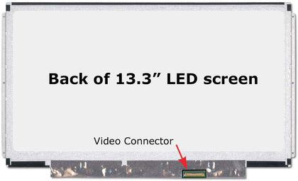 HB133WX1-201 0NHF74 Slim 13.3″ 1366*768 WXGA-HD Bottom Right LED 30 PIN, 3 Holes Hinges Left & Right