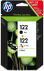 HP 122 2-pack Ink Cartridge, Black and Tri-color - CR340HE