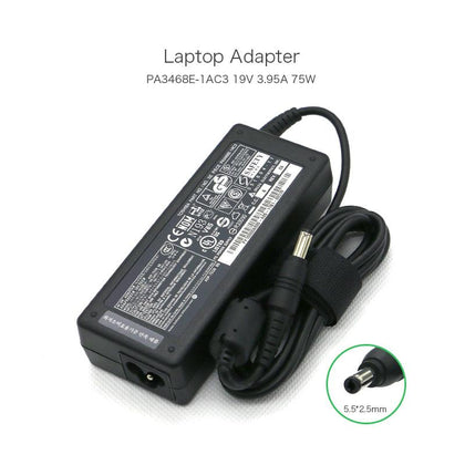19V 3.95A 75W AC Laptop Charger Compatible with Toshiba Satellite M60, M65 Series
