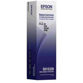 Epson PLQ 20 Ribbon Pack Of 3 For Use PLQ20,20D,20DM,20M
