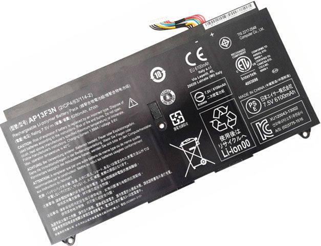 Original AP13F3N Battery compatible with Acer Aspire S7-392 Ultrabook Series 2ICP4/63/114-2