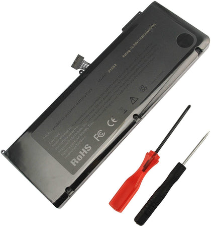 A1382 Laptop Battery A1382 Compatible for MacBook Pro 15 inch Early/Late 2011 Mid 2012 A1286, fit MD104/A MD318/A MD322/A MC721/A MC723/A