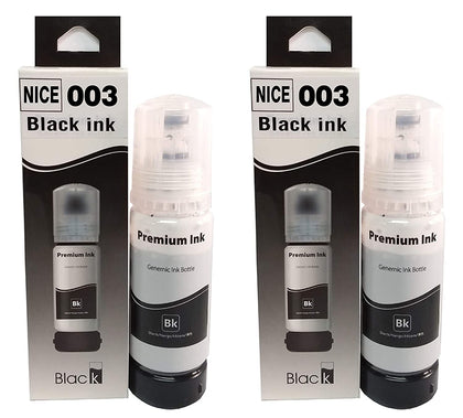 003 Black Ink Bottle Compatible for EP L3100, L3101, L3110, L3150, Series Tank Printer - Set of 2 Pieces Visit the Scotch-Brite Store