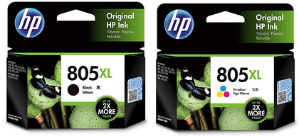 HP 805XL Black & HP 805XL Tri-Colour Ink Catridge Combo