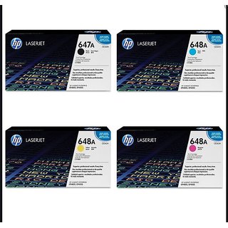HP 647A/648A Toner Cartridge Pack Of 4 For Use CP4052/C4525 (CE 260A,261A,262,263A)
