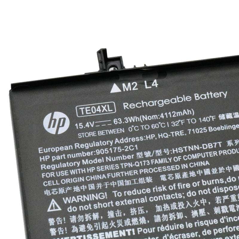15.4V 63.3Wh TE04XL Laptop Battery For HP Omen 15-AX200 Series Pavilion 15-BC200NB 905175-2C1 905277-855 HSTNN-DB7T