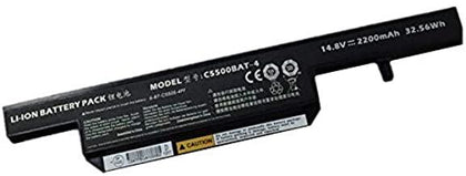 Original Laptop Battery C5500BAT-4 compatible with Clevo C550S C5500 W240HU 6-87-C550S-4YF 6-87-C550S-4PF B4100M B4105
