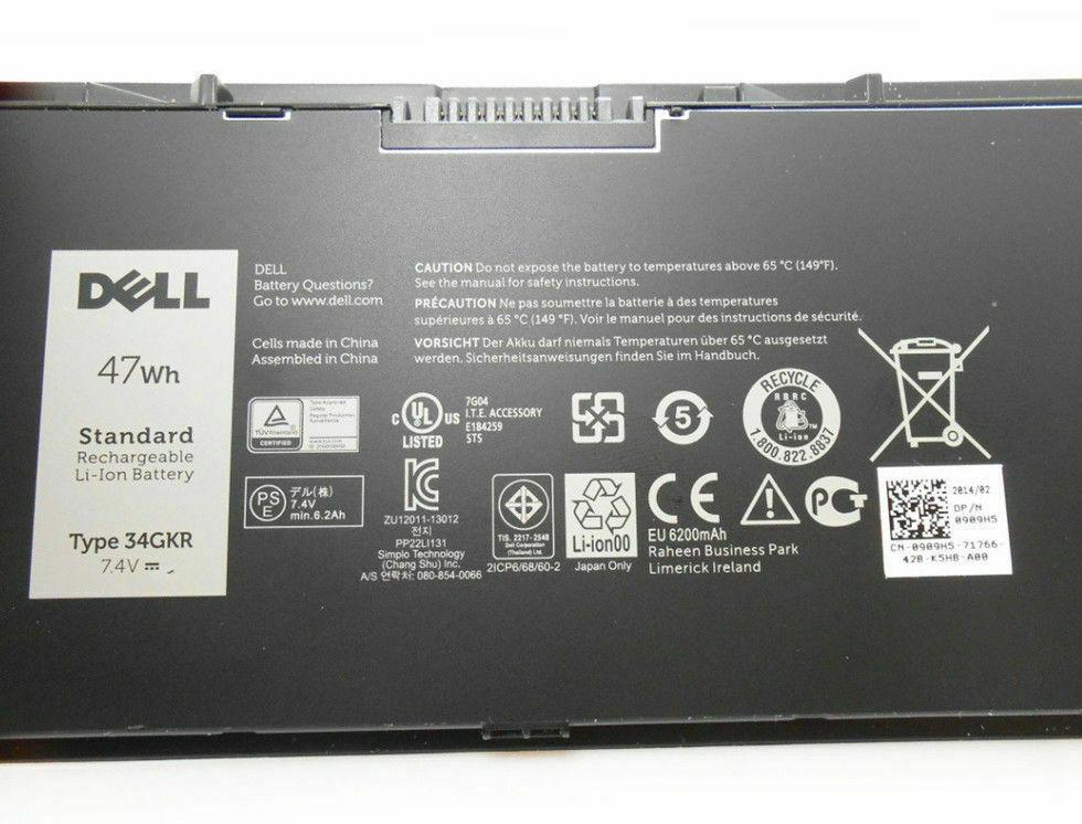 Original Dell Latitude E7440 E7450 E7420 3RNFD 34GKR 5K1GW G95J5 7.4V Laptop Battery