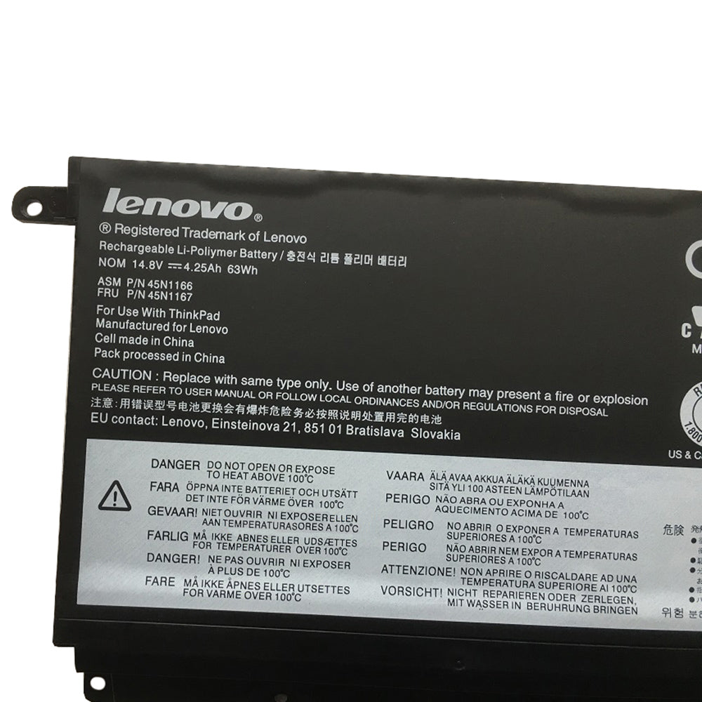 14.8V 63Wh Original  45N1166 45N1167 Laptop Battery Compatible with Lenovo ThinkPad S5 S530 S531 S540
