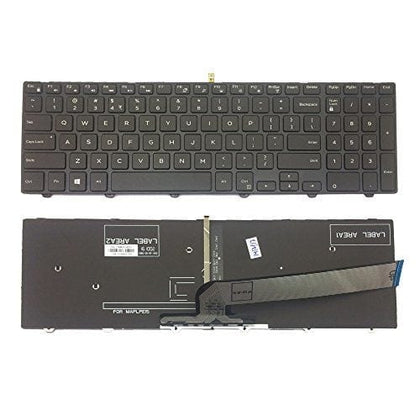 Dell Inspiron 15 3000 5000 3541 3542 3543 3551 3558 5542 5545 5547 Laptop Keyboard Black with back light P/N 0G7P48