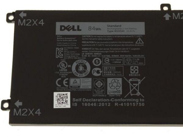 11.4V 84Wh Original 4GVGH 1P6KD Laptop Battery compatible with Dell Precision XPS 15 9550 5510 Series Laptop Tablet