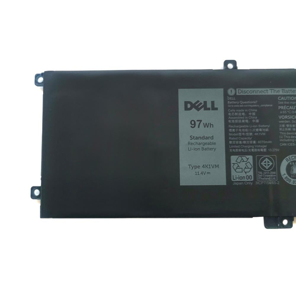 1.4V 8070mAh(97Wh) 0W62W6, 4K1VM original laptop battery for Dell G7 17 7700