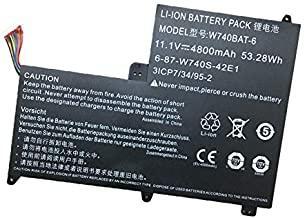 Original W740BAT-6 Laptop Battery compatible with Clevo X411 S413 W740S 31CP7/34/95-2 6-87-W740S-42E1 Tablet