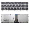 Generic Laptop Keyboard with Silver Frame for Lenovo Z5070 Z50-75 Z70-80 Flex 2-15, US Layout Black Without Backlite Replacement