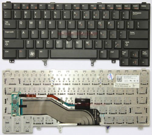 Laptop Keyboard Compatible for DELL Latitude E5420 E6220 E6230 E6320 E6420 Latitude XT3