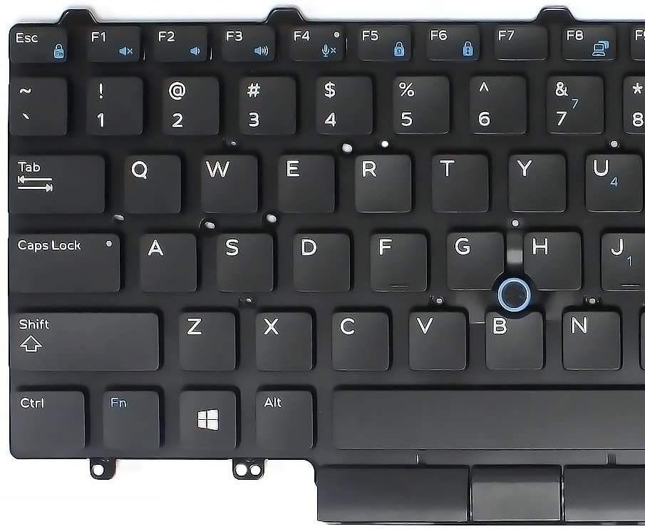 Replacement Backlit Keyboard with Point Stick for Dell Latitude 14 5000 (E5450) (E5470) 14 7000 (E7450) (E7470) Series PN: 0D19TR