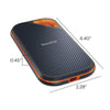 SanDisk 1TB Extreme PRO Portable External SSD - Up to 1050MB/s - USB-C, USB 3.1, IP55 Rated, for MAC & PC - SDSSDE80-1T00-G25