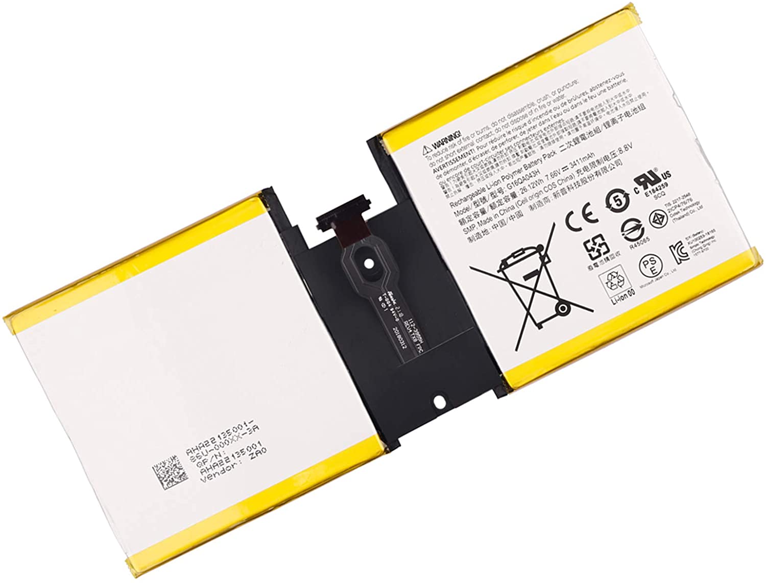 Microsoft G16QA043H Laptop Battery For Microsoft Surface Go 1824
