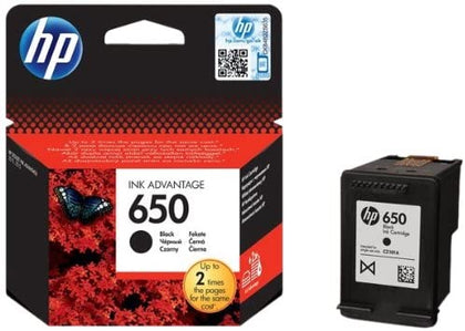 HP CZ101AE 650 Black Ink Advantage Cartridge