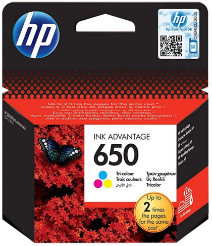 Hp Cz102ae 650 Color Ink Cartrdige