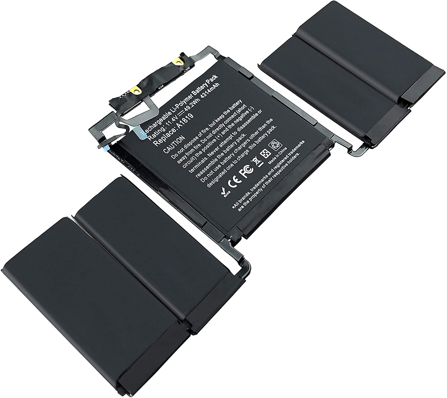 A1819 Laptop Battery for 13 inch Touch A1706 Late 2016 Mid 2017 MLH12LL MLH12LL/A MLH12LL/A MPXV2LLMPXV2LL/A MPXV2LL/A