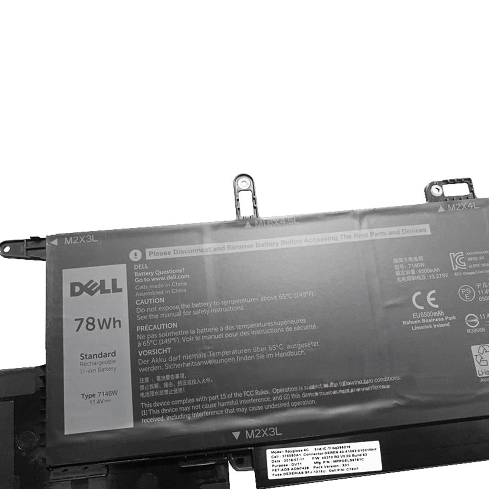 Original Dell 7146W 8RTVG Dell Latitude 7400 2-in-1, E7260, E7270 0C76H7 Laptop Battery
