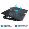 Adjustable Laptop Cooling Pad with Twin Fans for Efficient Cooling
