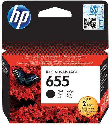 HP 655 Ink Advantage Cartridge Black - Cz109ae