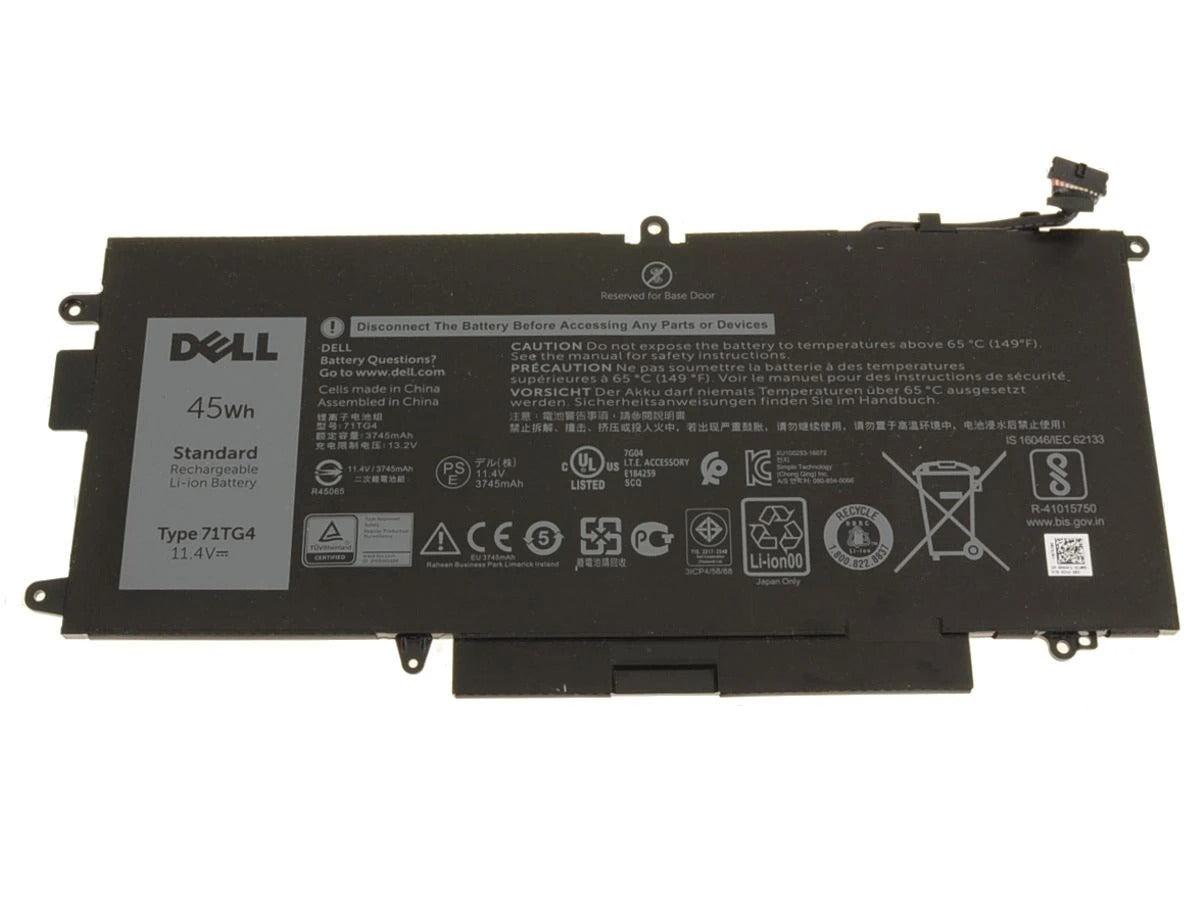 Original Dell Latitude 7280 Series 71TG4 P29S002 45WH 11.4V Laptop Battery