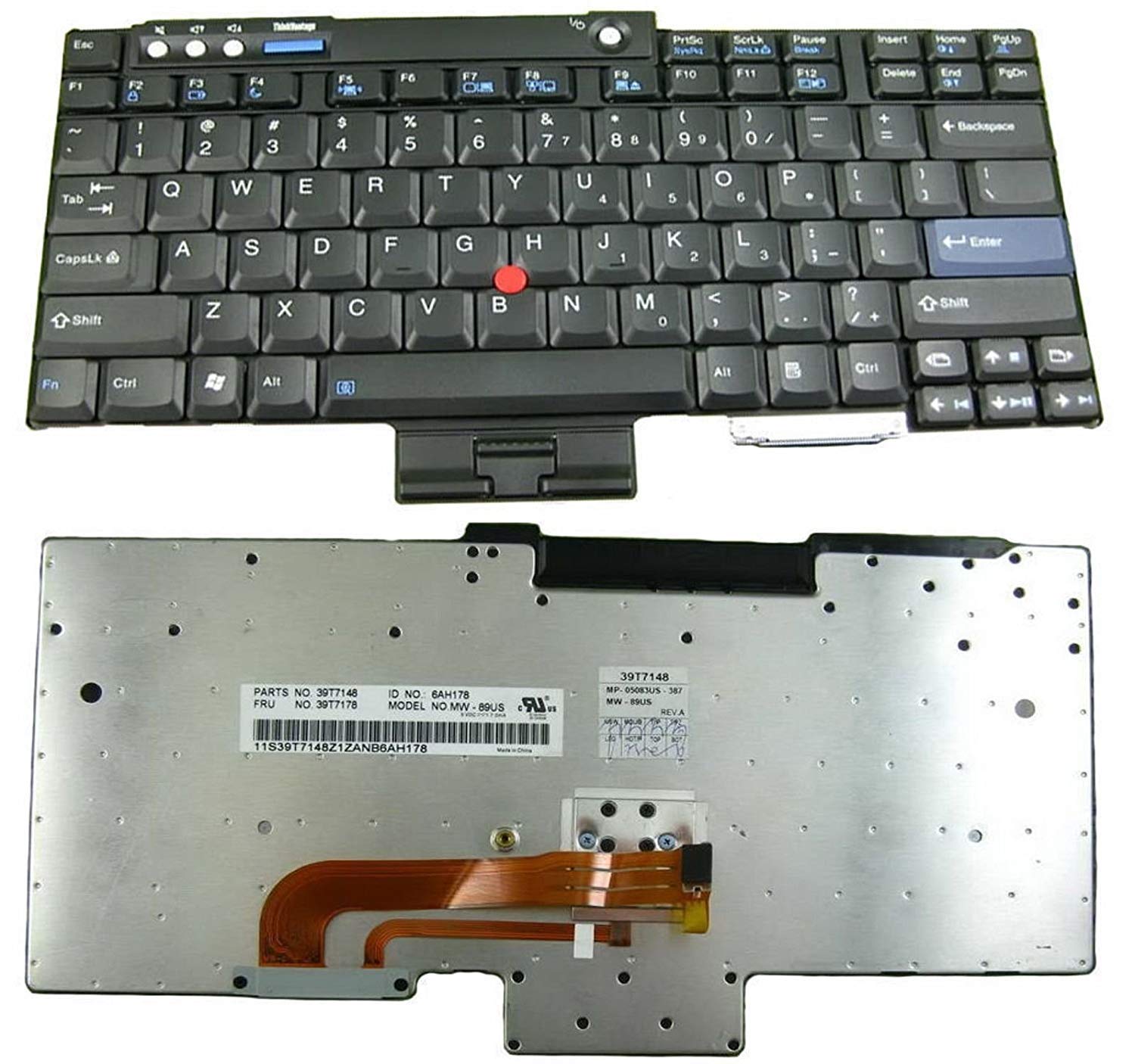 Laptop Keyboard for IBM THINKPAD T60 T61 R60 R61 Z60 Z61 42T3143