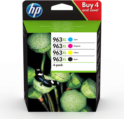 HP 963XL 4-pack High Yield Black/Cyan/Magenta/Yellow Original Ink Cartridges