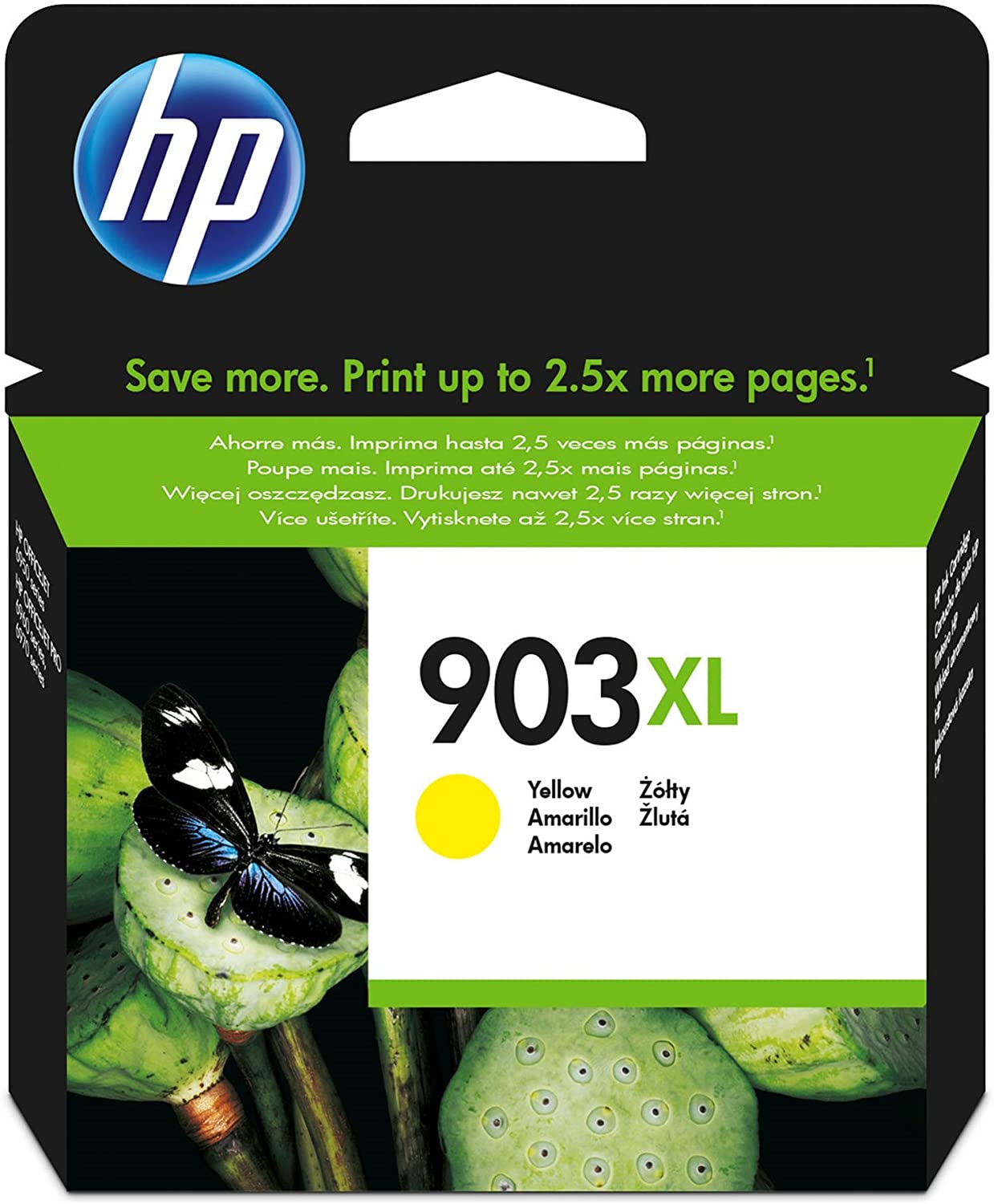 HP 903xl High Yield Ink Cartridge, Yellow - T6M11AE