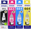 EPSON Original Refill Ink Set (T6641 T6642 T6643 T6644) for L100 L110 L120 L200 L210 L300 L350 L355 L550 L555