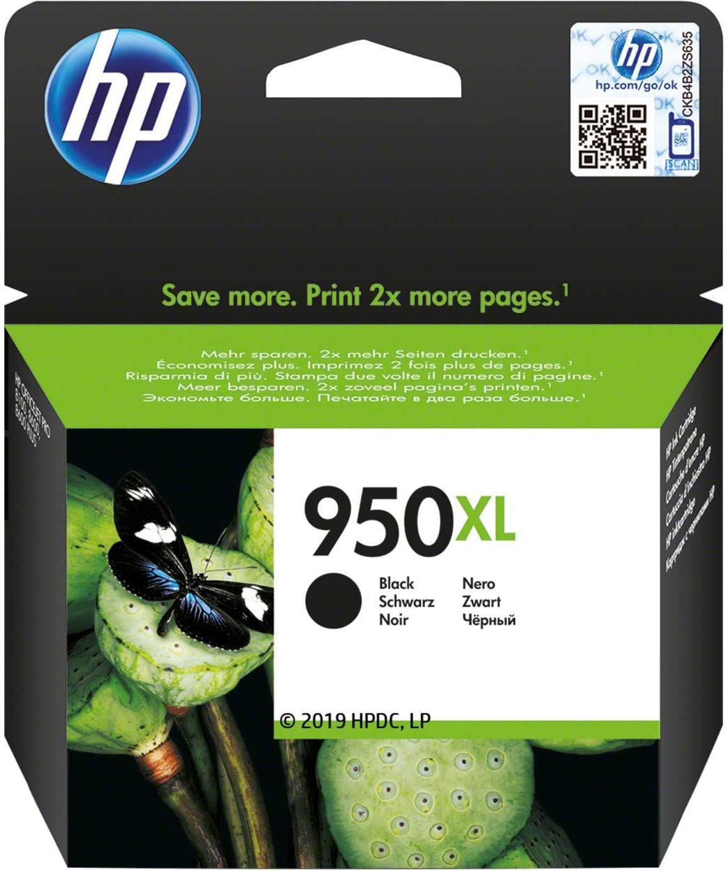 HP 950XL High Yield Ink Cartridge, Black [CN045AE]