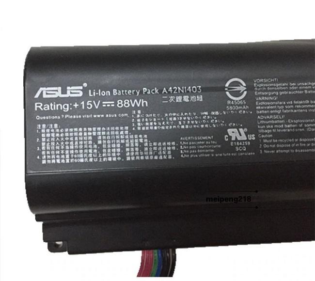 Original 88Wh A42N1403 Battery for Asus g751 g751jl g751jm g751jt g751jy gfx71jy4710 A42LM93 A42LM9H 4ICR19/66-2