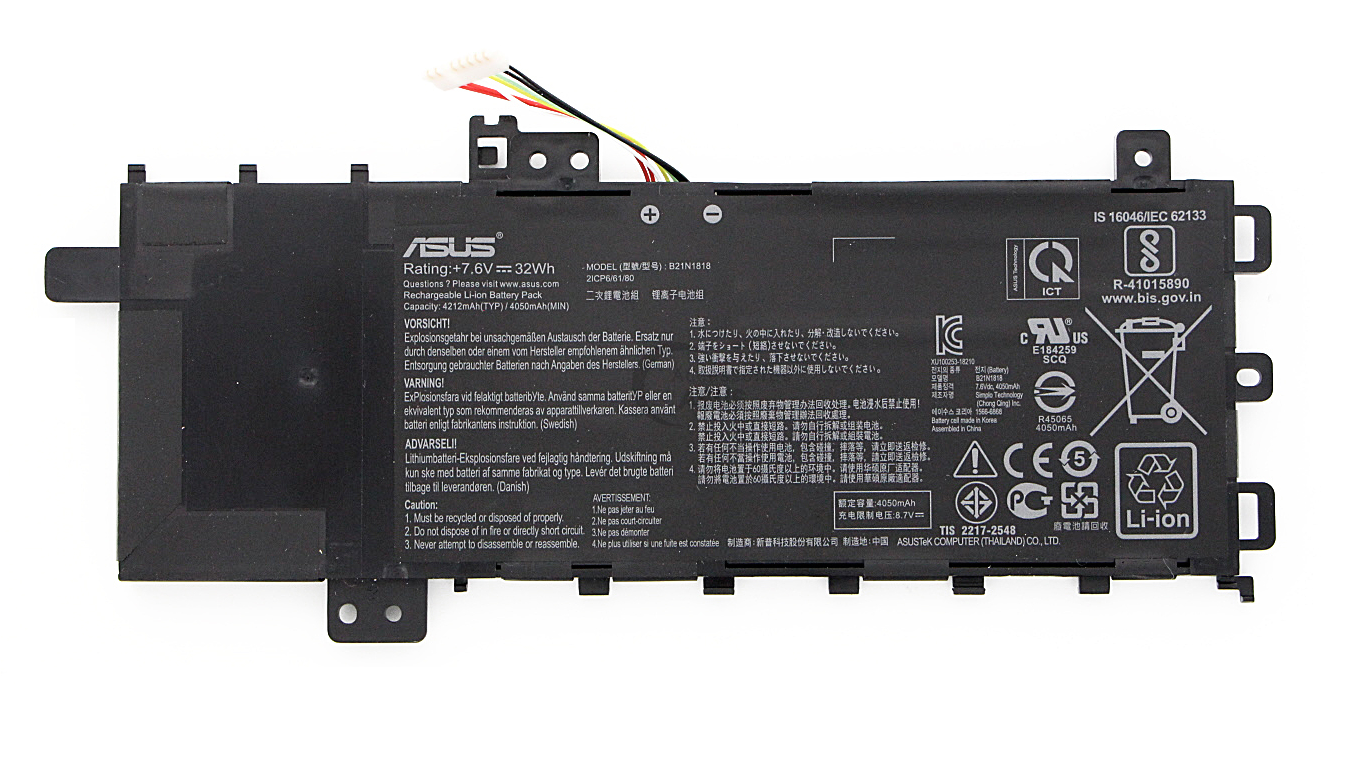 Original B21N1818 C21N1818 ASUS VivoBook 15 X512DA B21N1818