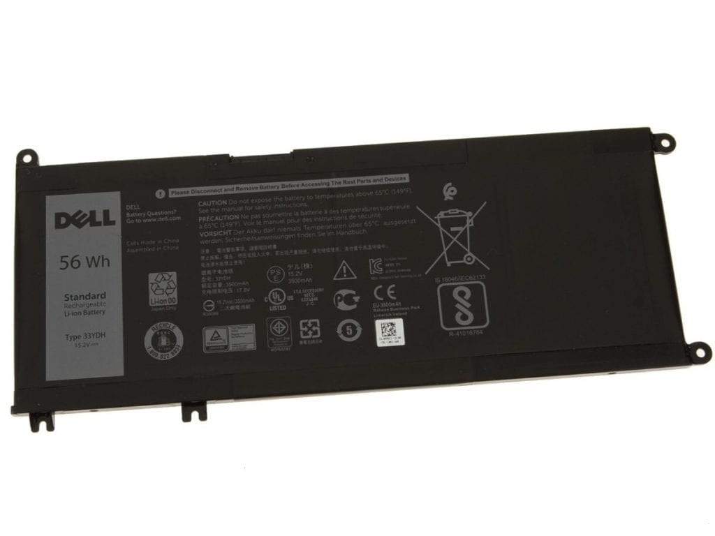 Original 15.2V 56Wh 33YDH 99NF2 P30E001 Battery compatible with Dell Inspiron 15-7570 7788 Dell G3 3579