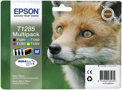 Epson Durabrite Ultra Ink Medium Cartridge, Multi Pack [t1285]
