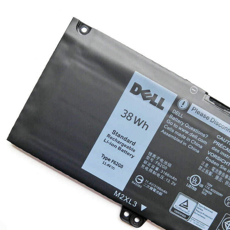 F62G0 Original Dell Inspiron 13 (7373) 2-in-1l Inspiron 13 (7370/7373) 38Wh Laptop Battery